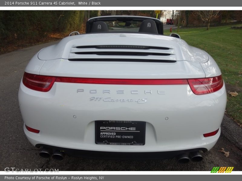 White / Black 2014 Porsche 911 Carrera 4S Cabriolet