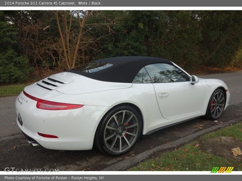 White / Black 2014 Porsche 911 Carrera 4S Cabriolet