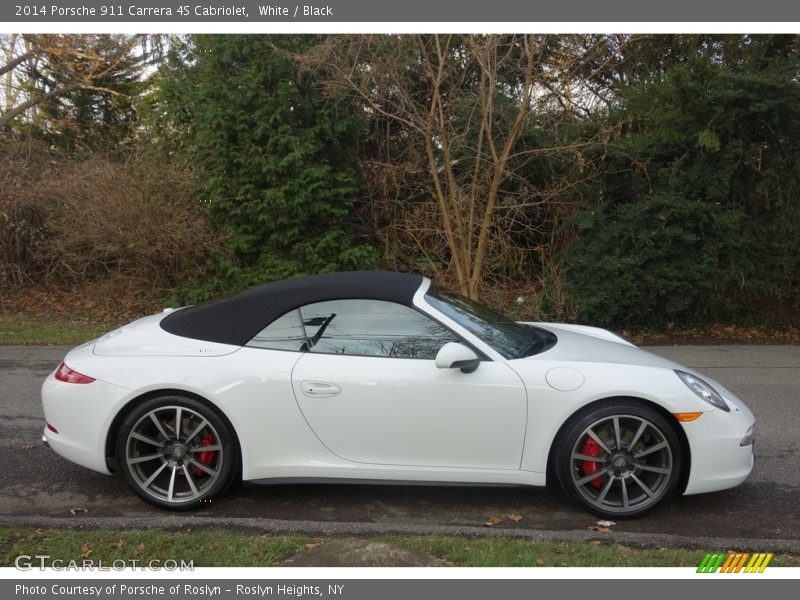 White / Black 2014 Porsche 911 Carrera 4S Cabriolet