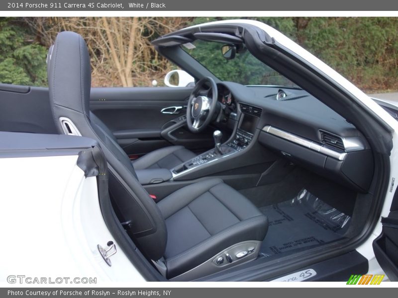 White / Black 2014 Porsche 911 Carrera 4S Cabriolet
