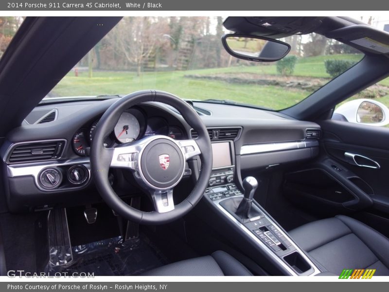 White / Black 2014 Porsche 911 Carrera 4S Cabriolet