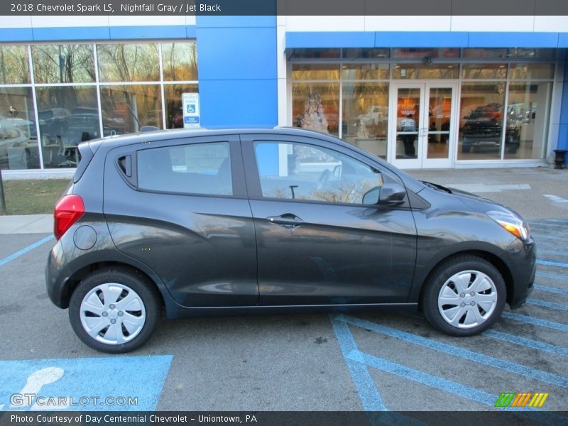 Nightfall Gray / Jet Black 2018 Chevrolet Spark LS