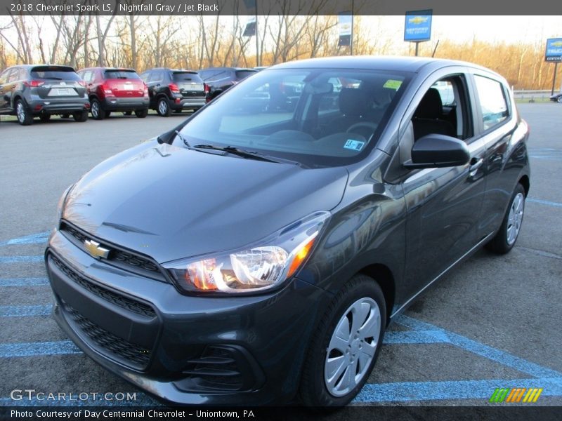 Nightfall Gray / Jet Black 2018 Chevrolet Spark LS