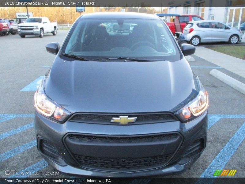 Nightfall Gray / Jet Black 2018 Chevrolet Spark LS