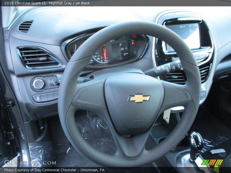 Nightfall Gray / Jet Black 2018 Chevrolet Spark LS