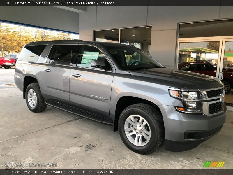 Satin Steel Metallic / Jet Black 2018 Chevrolet Suburban LS 4WD