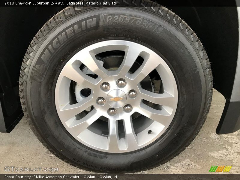 Satin Steel Metallic / Jet Black 2018 Chevrolet Suburban LS 4WD
