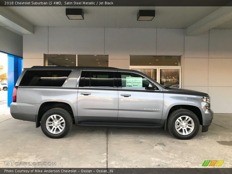 Satin Steel Metallic / Jet Black 2018 Chevrolet Suburban LS 4WD