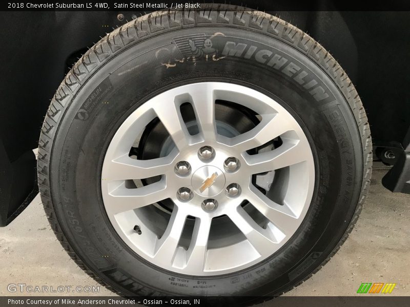 Satin Steel Metallic / Jet Black 2018 Chevrolet Suburban LS 4WD