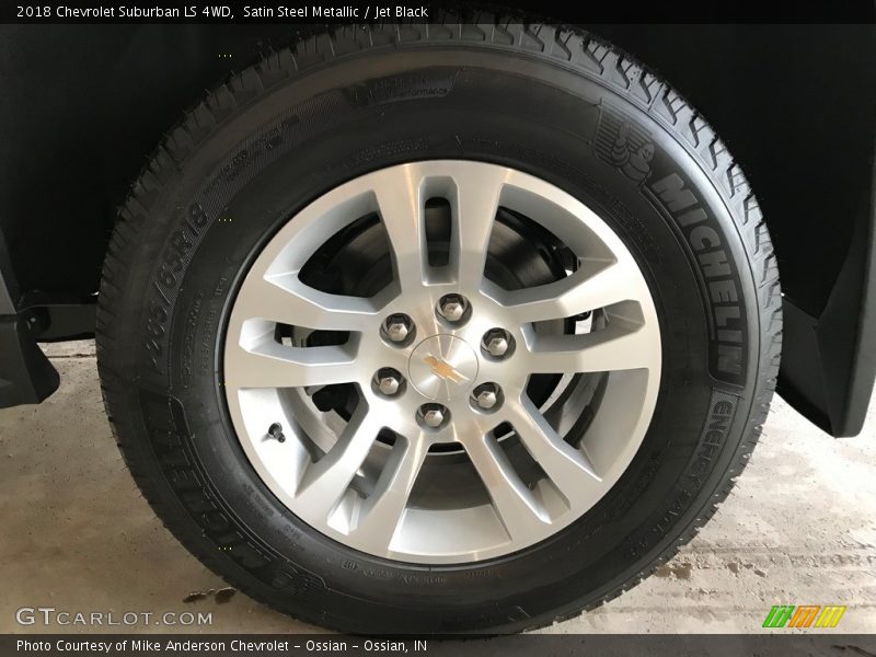 Satin Steel Metallic / Jet Black 2018 Chevrolet Suburban LS 4WD