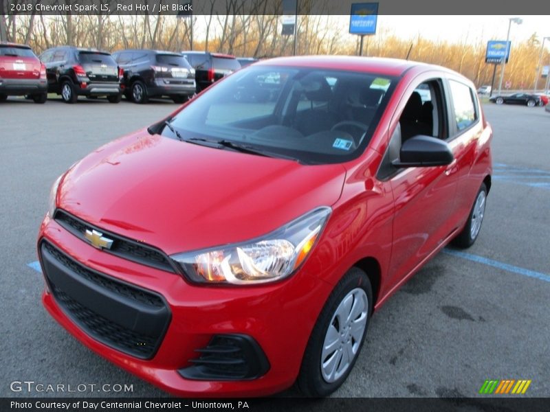 Red Hot / Jet Black 2018 Chevrolet Spark LS
