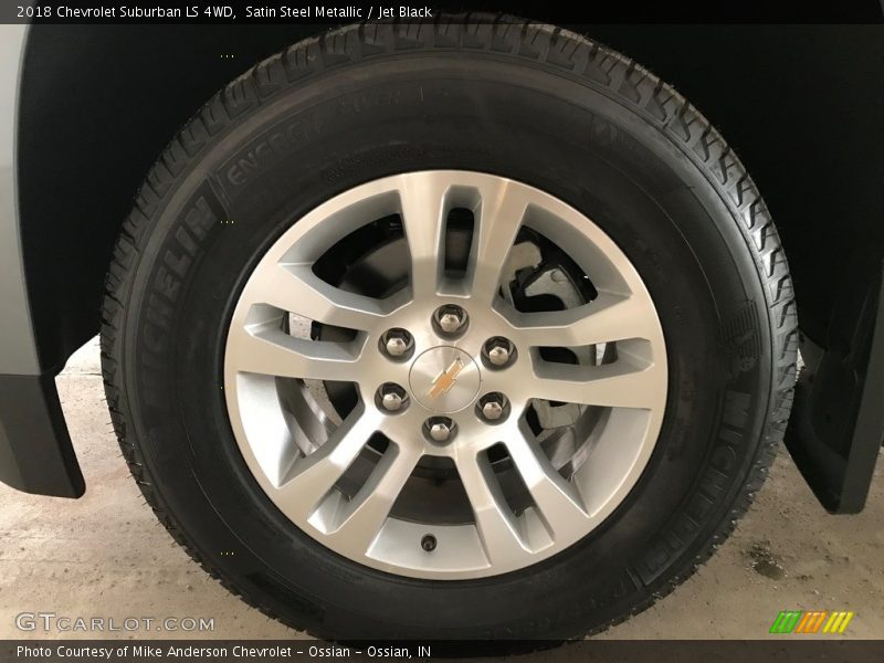 Satin Steel Metallic / Jet Black 2018 Chevrolet Suburban LS 4WD