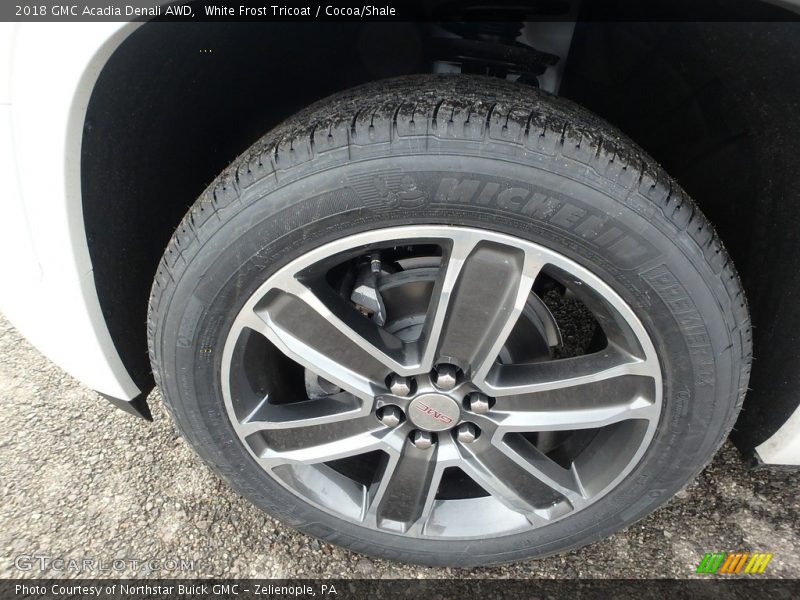White Frost Tricoat / Cocoa/Shale 2018 GMC Acadia Denali AWD