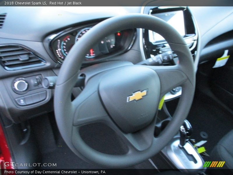 Red Hot / Jet Black 2018 Chevrolet Spark LS