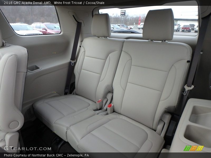 White Frost Tricoat / Cocoa/Shale 2018 GMC Acadia Denali AWD