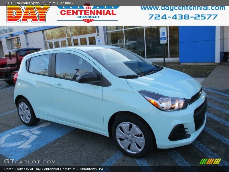 Mint / Jet Black 2018 Chevrolet Spark LS