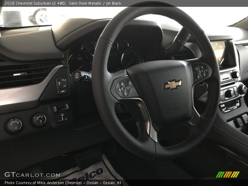 Satin Steel Metallic / Jet Black 2018 Chevrolet Suburban LS 4WD