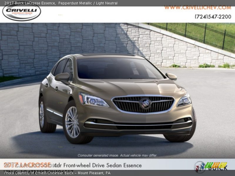 Pepperdust Metallic / Light Neutral 2017 Buick LaCrosse Essence