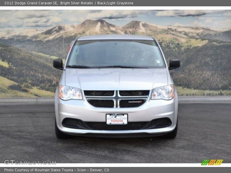 Bright Silver Metallic / Black/Light Graystone 2012 Dodge Grand Caravan SE