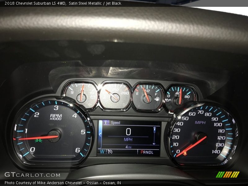Satin Steel Metallic / Jet Black 2018 Chevrolet Suburban LS 4WD