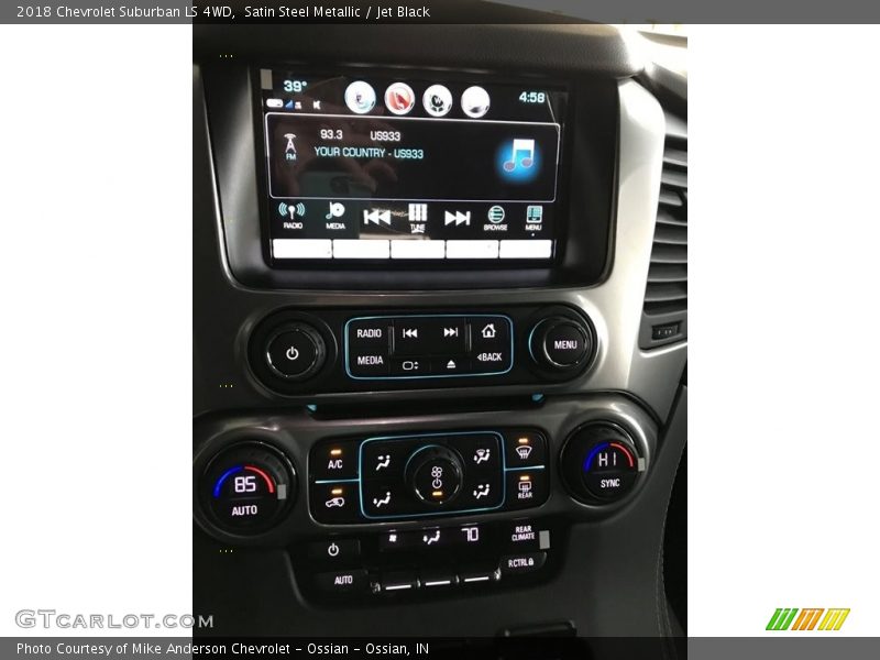 Satin Steel Metallic / Jet Black 2018 Chevrolet Suburban LS 4WD