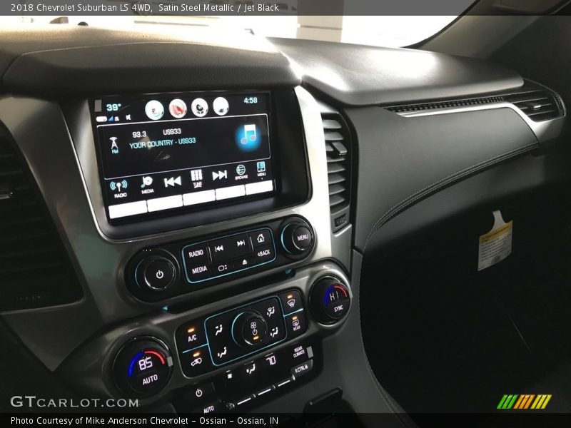 Satin Steel Metallic / Jet Black 2018 Chevrolet Suburban LS 4WD