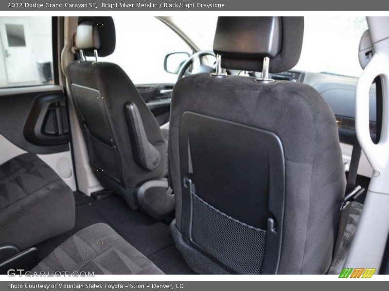 Bright Silver Metallic / Black/Light Graystone 2012 Dodge Grand Caravan SE