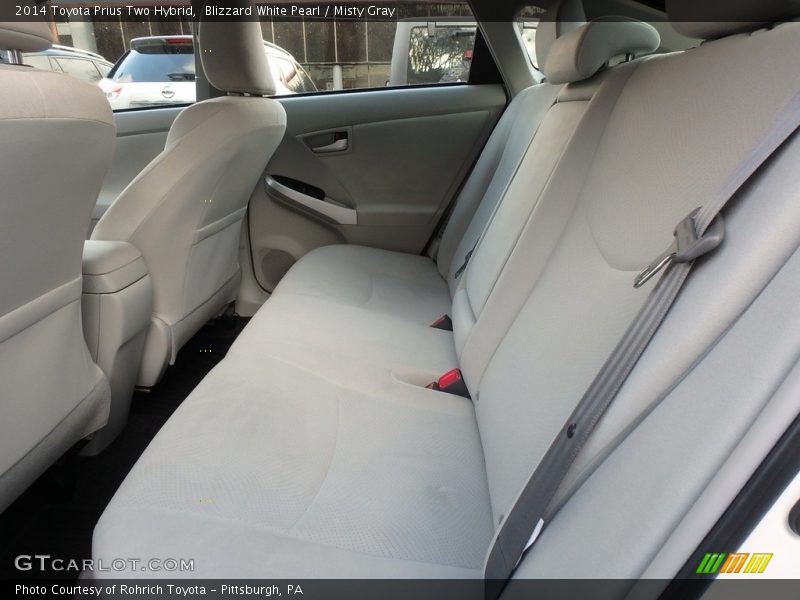 Blizzard White Pearl / Misty Gray 2014 Toyota Prius Two Hybrid