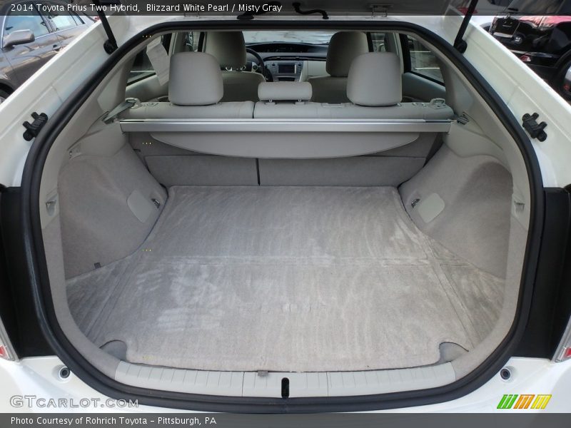 Blizzard White Pearl / Misty Gray 2014 Toyota Prius Two Hybrid