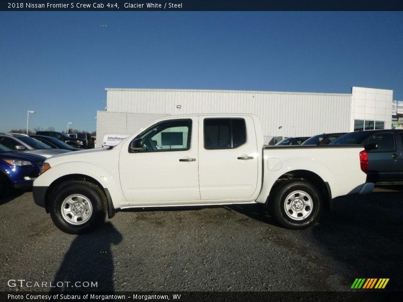 Glacier White / Steel 2018 Nissan Frontier S Crew Cab 4x4