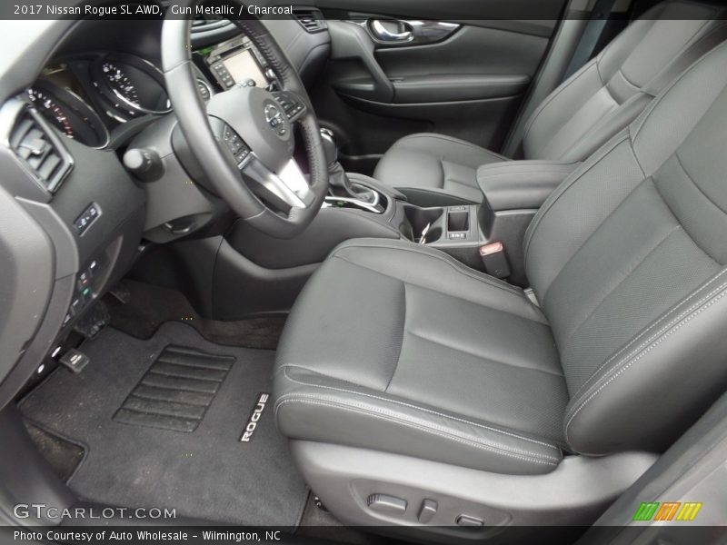 Gun Metallic / Charcoal 2017 Nissan Rogue SL AWD