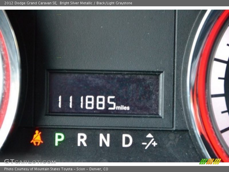 Bright Silver Metallic / Black/Light Graystone 2012 Dodge Grand Caravan SE