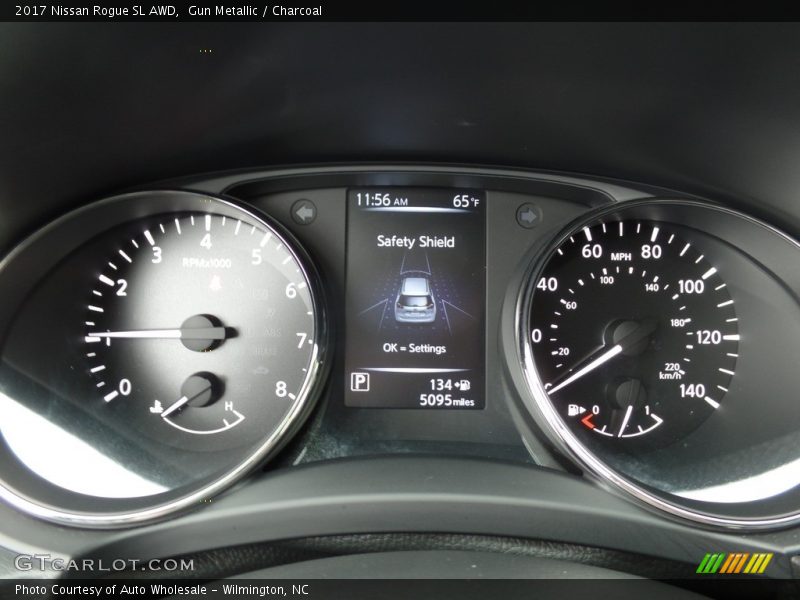 Gun Metallic / Charcoal 2017 Nissan Rogue SL AWD