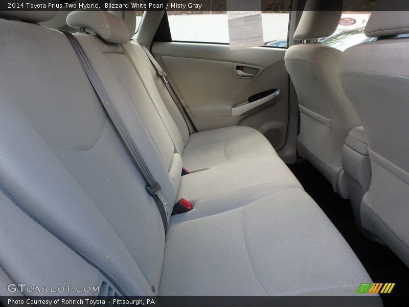 Blizzard White Pearl / Misty Gray 2014 Toyota Prius Two Hybrid