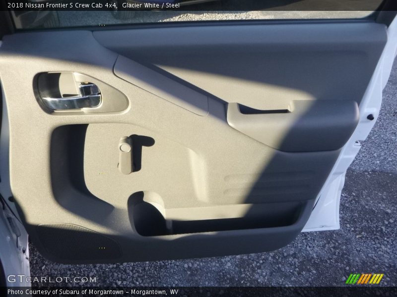 Glacier White / Steel 2018 Nissan Frontier S Crew Cab 4x4