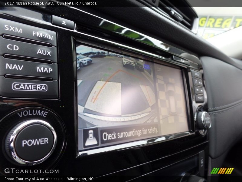 Gun Metallic / Charcoal 2017 Nissan Rogue SL AWD