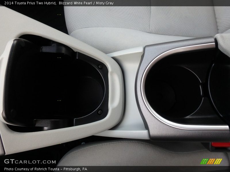 Blizzard White Pearl / Misty Gray 2014 Toyota Prius Two Hybrid