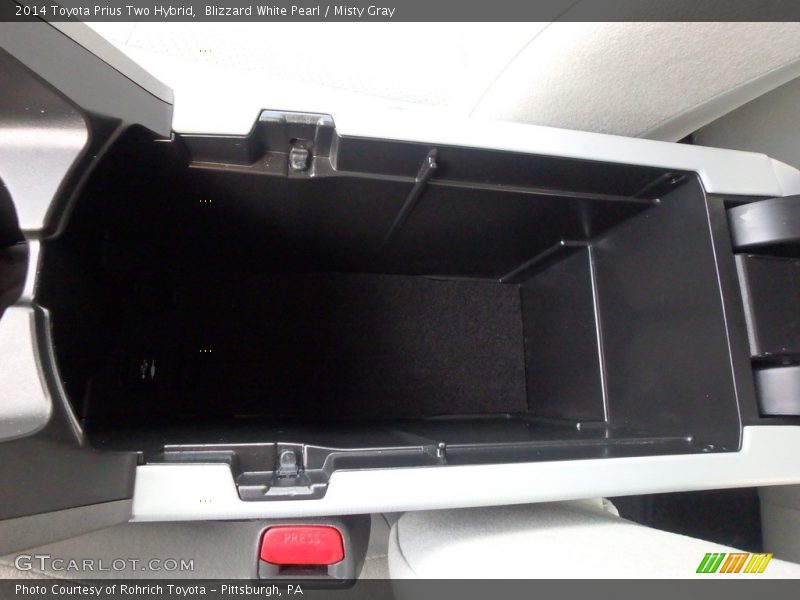 Blizzard White Pearl / Misty Gray 2014 Toyota Prius Two Hybrid