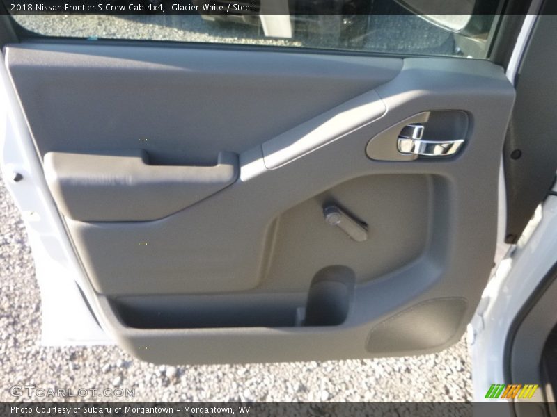 Glacier White / Steel 2018 Nissan Frontier S Crew Cab 4x4