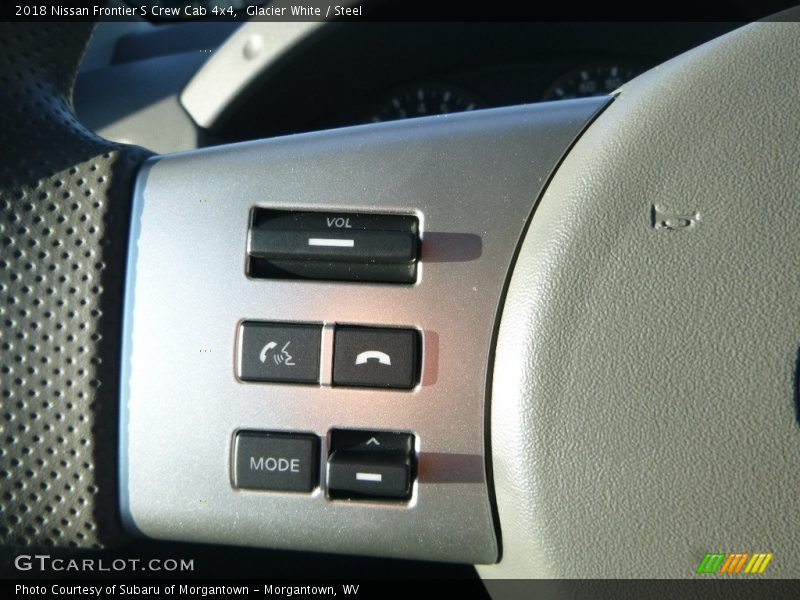 Glacier White / Steel 2018 Nissan Frontier S Crew Cab 4x4
