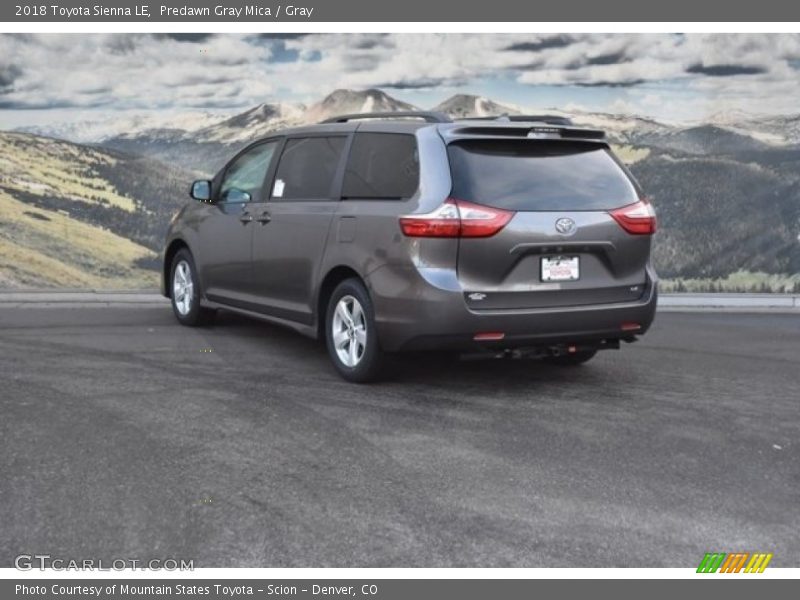 Predawn Gray Mica / Gray 2018 Toyota Sienna LE