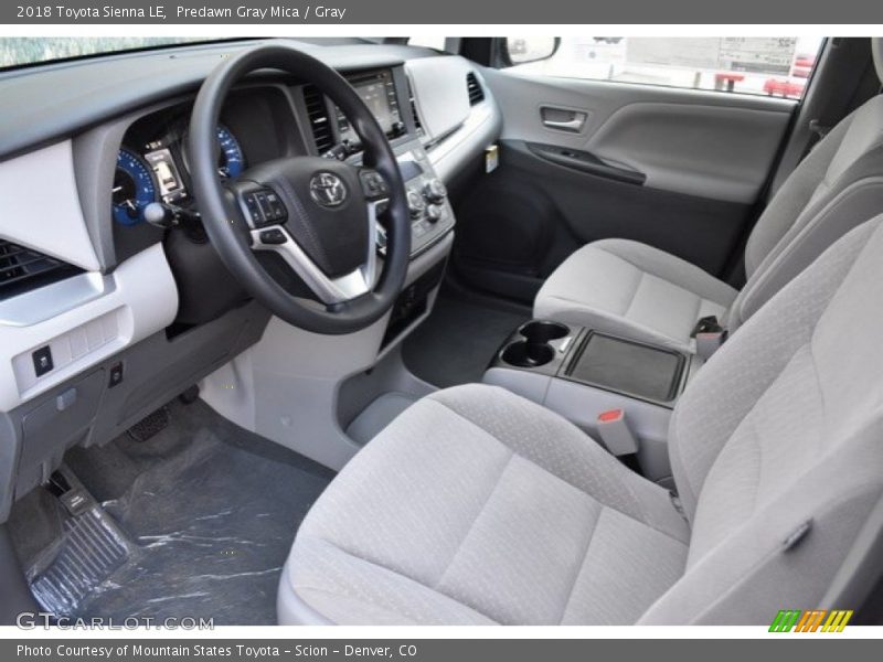 Predawn Gray Mica / Gray 2018 Toyota Sienna LE
