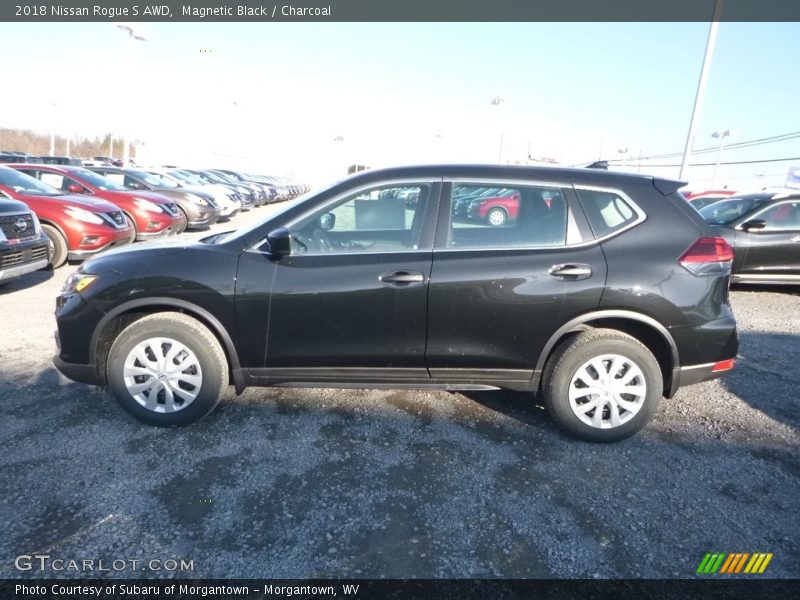 Magnetic Black / Charcoal 2018 Nissan Rogue S AWD