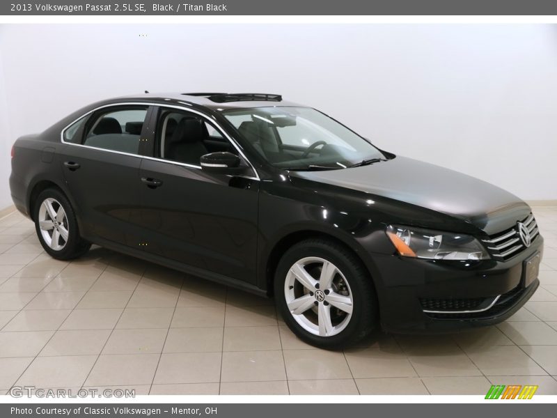 Black / Titan Black 2013 Volkswagen Passat 2.5L SE