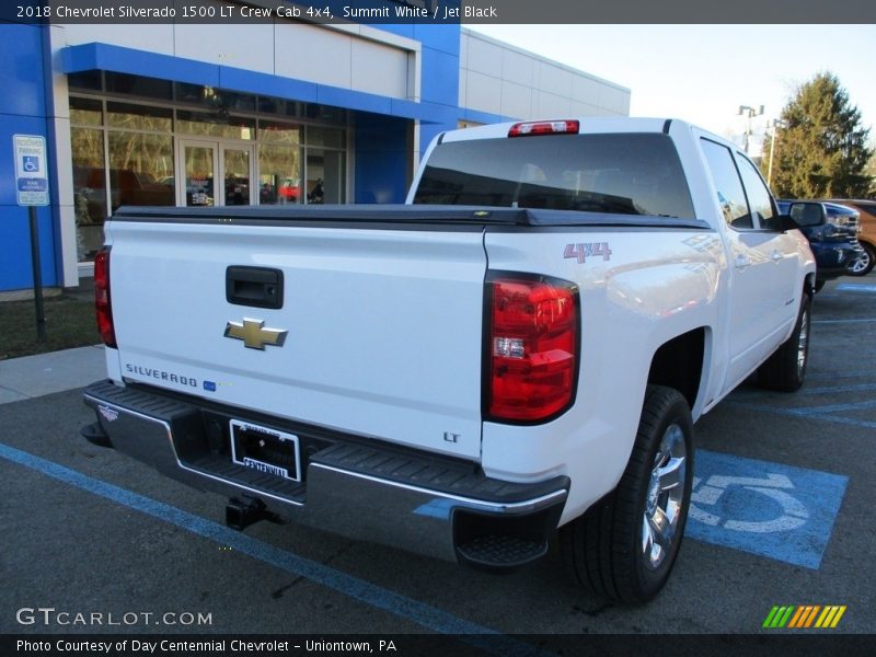 Summit White / Jet Black 2018 Chevrolet Silverado 1500 LT Crew Cab 4x4