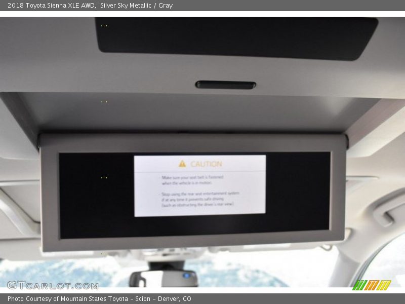 Silver Sky Metallic / Gray 2018 Toyota Sienna XLE AWD