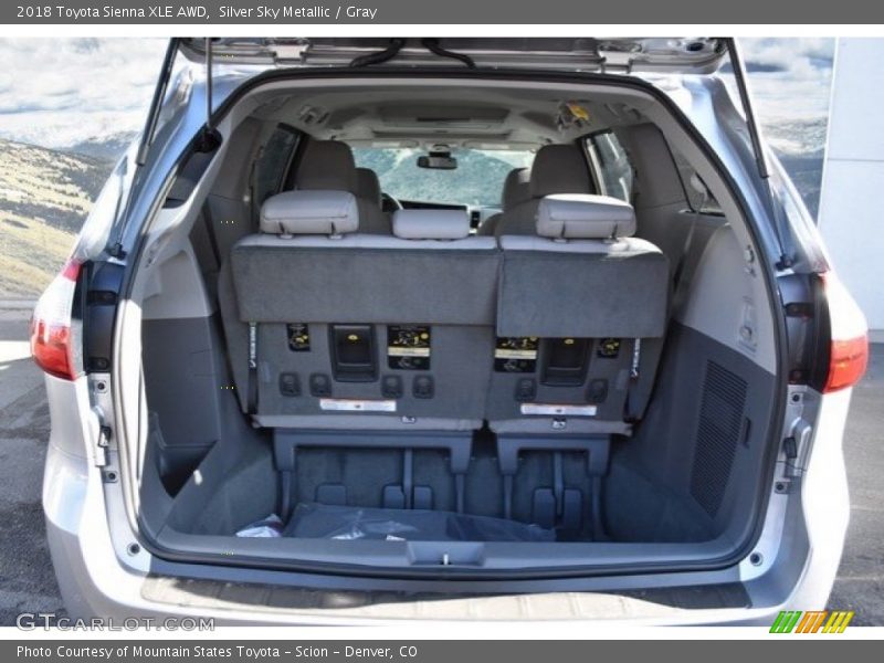 Silver Sky Metallic / Gray 2018 Toyota Sienna XLE AWD