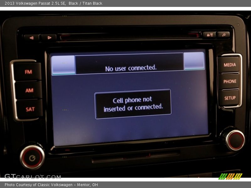 Black / Titan Black 2013 Volkswagen Passat 2.5L SE