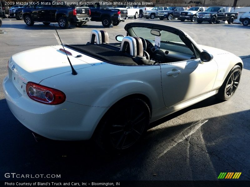 Marble White / Havana Brown 2009 Mazda MX-5 Miata Grand Touring Roadster