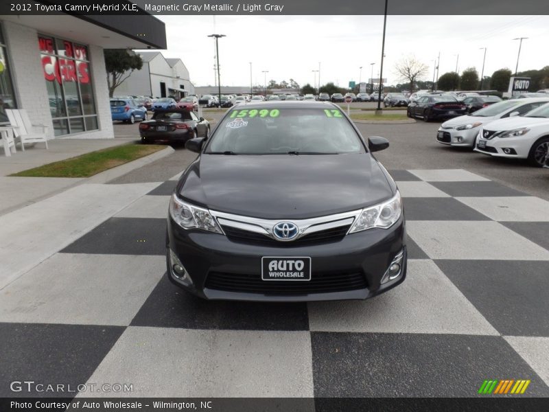 Magnetic Gray Metallic / Light Gray 2012 Toyota Camry Hybrid XLE